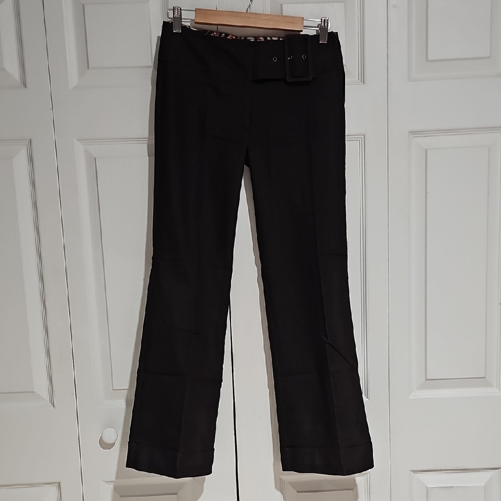 Studio Y Dark Brown Belted Dress Pants – Size 1/2